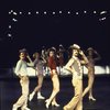 L-R) Sammy Williams, Pamela Blair, Donna McKechnie, Robert Lupone and Kelly Bishop in a z scene from the Broadway musical "A Chorus Line." (New York)