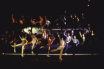 Dancers in a  scene from the Broadway musical "A Chorus Line." (New York)