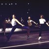 Dancers in a  scene from the Broadway musical "A Chorus Line." (New York)