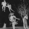 New York City Ballet production of "Opus 19/The Dreamer", Jerome Robbins takes a bow with Mikhail Baryshnikov, choreography by Jerome Robbins (New York)