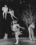 New York City Ballet production of "Opus 19/The Dreamer", Jerome Robbins takes a bow with Mikhail Baryshnikov, choreography by Jerome Robbins (New York)