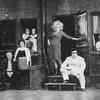 (L-R) Frank Biancamano, Barbara Coggin, S. Edward Singer, Lisa Sloan, Jessica James, Wayne Knight and Bill Randolph in a scene from the Broadway production of the play "Gemini"