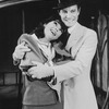 Actors Louis Jourdan and Lisa Howard in a scene from the stage production of the musical "Gigi"