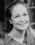 Actress Colleen Dewhurst in a scene from the Repertory Theater of Lincoln Center production of the play "The Good Woman Of Setzuan".