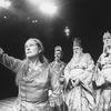 (L-R) Actors Colleen Dewhurst, Ray Fry, Sydney Walker and Philip Bosco in a scene from the Repertory Theater of Lincoln Center production of the play "The Good Woman Of Setzuan".