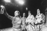 (L-R) Actors Colleen Dewhurst, Ray Fry, Sydney Walker and Philip Bosco in a scene from the Repertory Theater of Lincoln Center production of the play "The Good Woman Of Setzuan".