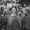 Actor Morgan Freeman in a scene from the Broadway production of the musical "The Gospel At Colonus".