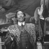 Actor Morgan Freeman in a scene from the Broadway production of the musical "The Gospel At Colonus".