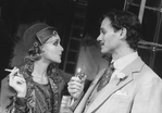 Actors Jane Krakowski and David Carroll in a scene from the Broadway production of the musical "Grand Hotel".