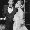 Actors Rex Smith and Liliane Montevecchi in a scene from the Broadway production of the musical "Grand Hotel".