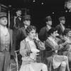 Bellhops and telephone operators in a scene from the Broadway production of the musical "Grand Hotel".