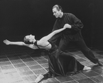 Yvonne Marceau and Pierre Dulaine dancing in a scene from the Broadway production of the musical "Grand Hotel".