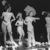 Leilani Jones (2R) with showgirls in a scene from the Broadway production of the musical "Grind".