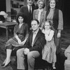 (L-R) Cheryl Giannini, Harold Gould, Bob Dishy, Frances Sternhagen, Jennifer Dundas and Kate MacGregor-Stewart in a scene from the Broadway production of the play "Grown-Ups"