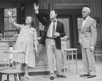 (R-L) Harold Gould, Bob Dishy and Kate MacGregor-Stewart in a scene from the Broadway production of the play "Grown-Ups"