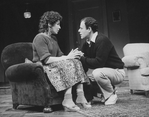 Cheryl Giannini and Bob Dishy in a scene from the Broadway production of the play "Grown-Ups"