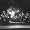 Scott Wise (C) and dancers performing "The Crapshooters' Dance" in a scene from the Broadway revival of the musical "Guys And Dolls".