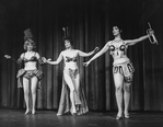 (L-R) Sally Cooke, Mary Louise Wilson and Gloria Rossi performing "You Gotta Have A Gimmick" in a scene from the Broadway revival of the musical "Gypsy"