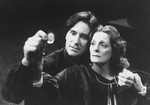 Kevin Kline as Hamlet and Dana Ivey as Gertrude in a scene from the NY Shakespeare Festival production of the play "Hamlet".