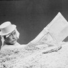 Actor George Voskovec in a scene from the NY Shakespeare Festival production of the play "Happy Days".