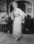 Actors Janet Gaynor and Keith McDermott in a scene from the Broadway production of the play "Harold And Maude"