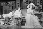 (L-R) Actors Robert Joy, Mia Dillon and Rosemary Harris in a scene from the Broadway production of the play "Hay Fever"