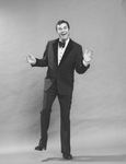 Comic Jerry Lewis in a promo shot for the pre-Broadway tour of the musical revue "Hellzapoppin".