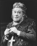 Actor Rex Harrison in a scene from the Broadway production of the play "Emperor Henry IV".