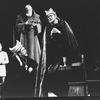 Actor Rex Harrison (R) in a scene from the Broadway production of the play "Emperor Henry IV".