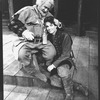 (L-R) Actors Roy Dotrice and Chris Sarandon in a scene from the American Shakespeare Theatre production of the play "Henry IV".