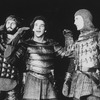Actors Mandy Patinkin (C) and Robert Westenberg (R) in a scene from the NY Shakespeare Festival Central Park production of the play "Henry IV".