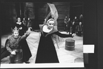 Actor Len Cariou (L) in a scene from the American Shakespeare Theatre production of the play "Henry V"