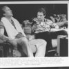 (L-R) William Hurt and Harvey Keitel in a scene from the Broadway production of the play "Hurlyburly".