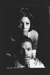 Billy Dee Williams as Dr. Martin Luther King, Jr. with Judyann Elder in a scene from the Broadway production of the musical play "I Have A Dream".