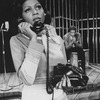 Billy Dee Williams as Dr. Martin Luther King, Jr. with Judyann Elder in a scene from the Broadway production of the musical play "I Have A Dream".