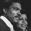 Billy Dee Williams as Dr. Martin Luther King, Jr. with Judyann Elder in a scene from the Broadway production of the musical play "I Have A Dream".