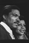 Billy Dee Williams as Dr. Martin Luther King, Jr. with Judyann Elder in a scene from the Broadway production of the musical play "I Have A Dream".