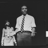 Billy Dee Williams as Dr. Martin Luther King, Jr. with Judyann Elder in a scene from the Broadway production of the musical play "I Have A Dream".