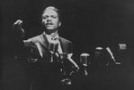 Billy Dee Williams as Dr. Martin Luther King, Jr. in a scene from the Broadway production of the musical play "I Have A Dream".