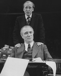 (T-B) Nicol Williamson and Philip Bosco in a scene from the Roundabout Theatre Company production of the play "Inadmissable Evidence"