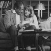 Rex Harrison and Julie Harris in a scene from the Broadway production of the play "In Praise Of Love"