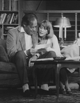 Rex Harrison and Julie Harris in a scene from the Broadway production of the play "In Praise Of Love"