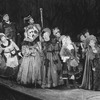 (L-R) Barbara Bryne, Edmund Lyndeck, Lauren Mitchell, Philip Hoffman, Joy Franz, Kay McClelland, Danielle Ferland, Chip Zien, Joanna Gleason and Bernadette Peters in a scene from the Broadway production of the musical "Into The Woods.".