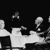 Lillian Gish (L), Alan Webb (2R) and Hal Holbrook (R) in a scene from the Broadway production of the play "I Never Sang For My Father".