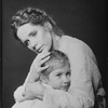 Liv Ullmann and Tara Kennedy in a scene from the Broadway production of the musical "I Remember Mama".