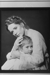 Liv Ullmann and Tara Kennedy in a scene from the Broadway production of the musical "I Remember Mama".