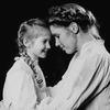 Liv Ullmann and Tara Kennedy in a scene from the Broadway production of the musical "I Remember Mama".