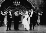 Actors (L-R) Ted Pugh, Ruth Warrick, Jane Powell and Ron Husmann in a scene from the Broadway production of the musical "Irene"