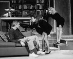 (L-R) Alan Alda, Talia Balsam and Helen Shaver in a scene from the Broadway production of the play "Jake's Women"