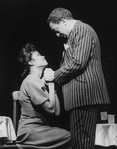 Gregory Hines (as Jelly Roll Morton) and Tonya Pinkins in a scene from the Broadway production of the musical "Jelly's Last Jam".